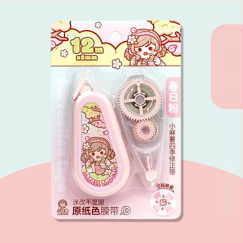 Little Mochi Négy Évszak sorozat hibajavító szalag tanulók számára, nagy kapacitású, aranyos
