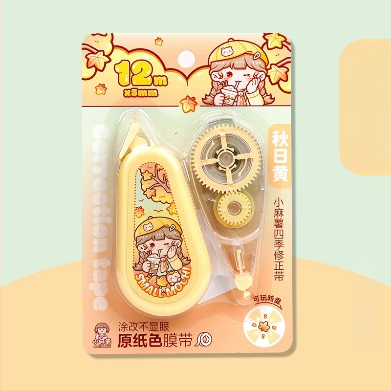 Little Mochi Négy Évszak sorozat hibajavító szalag tanulók számára, nagy kapacitású, aranyos