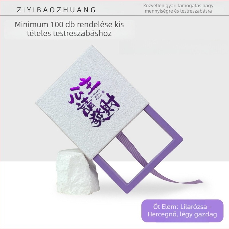 Prémium karkötő csomagoló doboz PE fóliával, elegáns ékszerdoboz