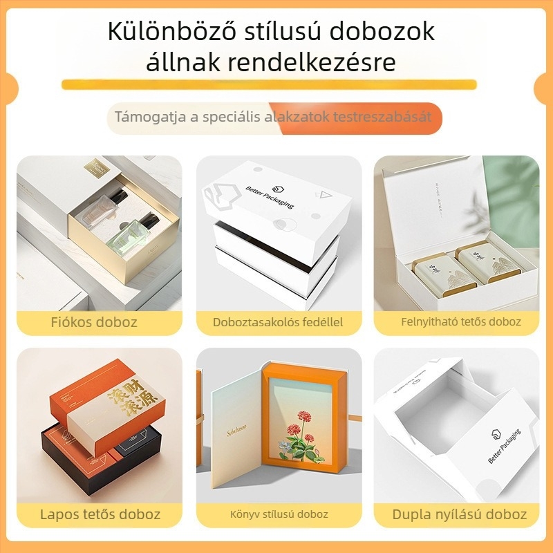 Személyre szabott logóval ellátott ékszerdoboz – medál és karkötő tároló, kiváló minőségű csomagolás