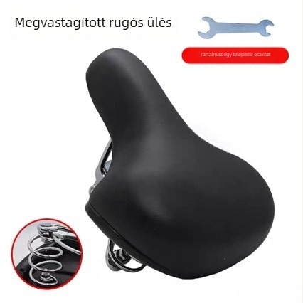 Bőr kerékpárnyereg hegyi és városi kerékpárokhoz, kényelmes, mindennapi stílus
