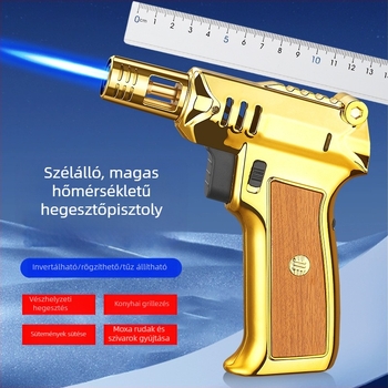 Magas hőmérsékletű kézi égő, hordozható, szélálló, bután, tartós