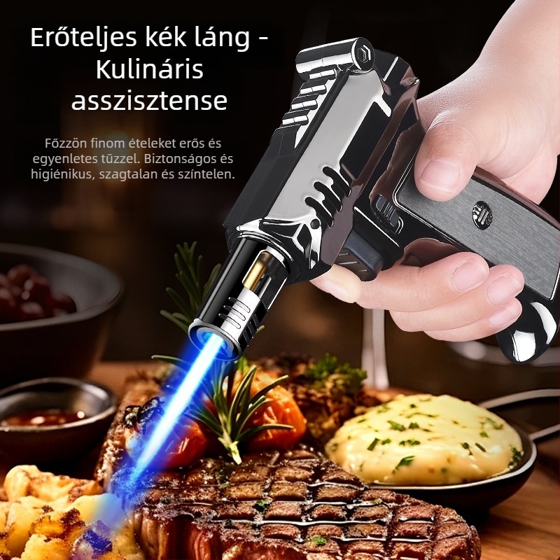 Magas hőmérsékletű kézi égő, hordozható, szélálló, bután, tartós