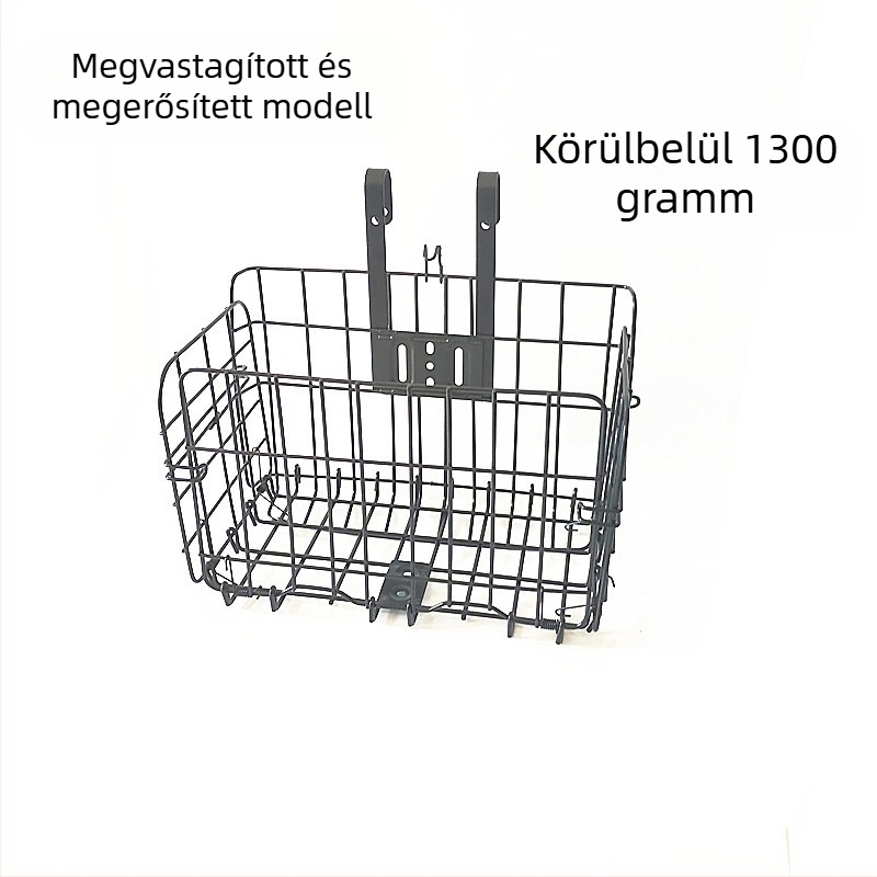 Vastagított vasból készült kerékpárkosár hegyi kerékpárhoz - hátsó összecsukható kosár