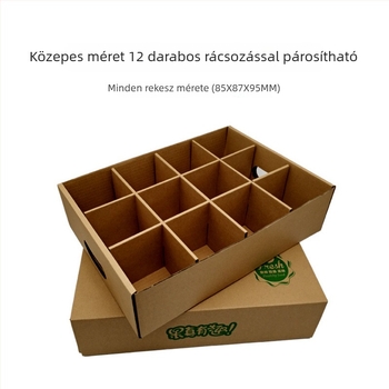 Légáteresztő hullámkarton doboz gyümölcsök és zöldségek számára, testreszabható, színes nyomtatással készült ajándékcsomagolás helyi különlegességekhez