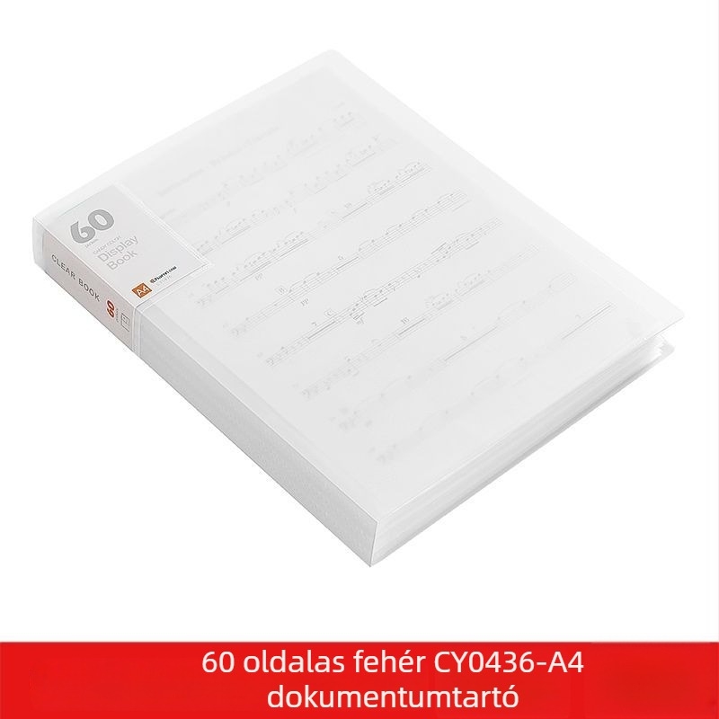 A4-es átlátszó, több rekeszes irattartó diákok számára – dokumentumok, bizonyítványok és plakátok rendezéséhez