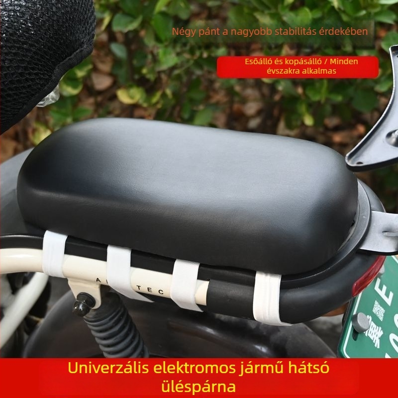 Megvastagított hátsó ülés párna elektromos kerékpárokhoz – PU nyeregpanel