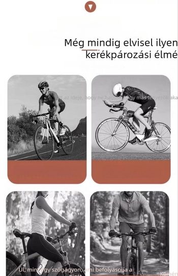PU kerékpárnyereg, megerősített, vastag habú ülőfelülettel, hegyi kerékpárhoz