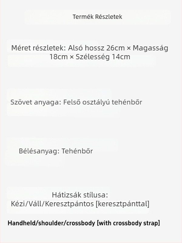 2025-ös új szegecses motorkerékpár táska, lenyűgöző megjelenésű váll- és crossbody táska mindennapi használatra