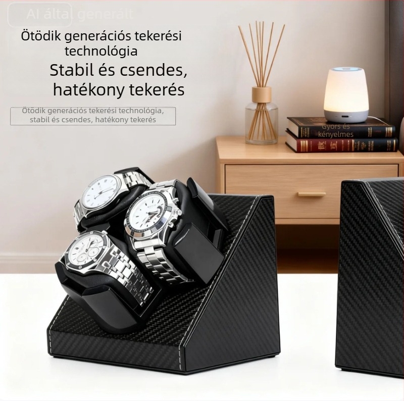 Automatikus órafelhúzó 3 pozícióval – mechanikus órákhoz, kijelző és tárolás