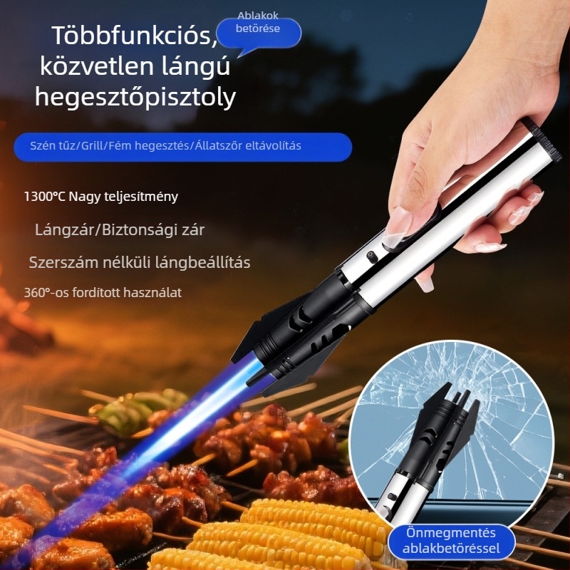 War God második generáció: kültéri kézi hegesztőpisztoly szélálló lánggal, magas hőmérsékletű BBQ-gyújtó és moxibustió pont