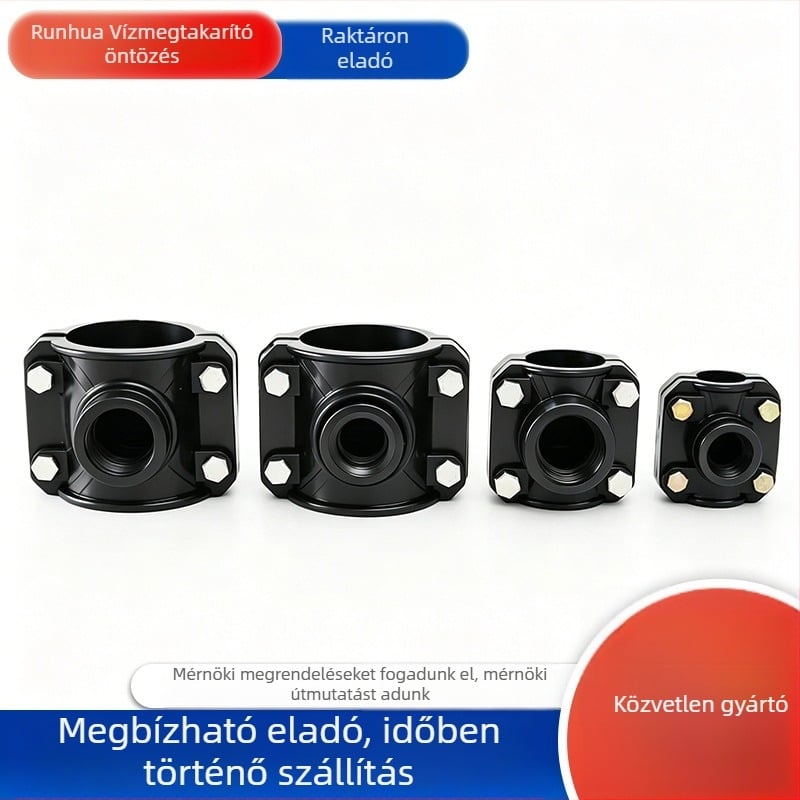 PE nyereg öntözési Tee csatlakozó, vízellátó elosztó