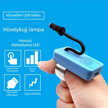 Vizuális fülpiszkáló, újratölthető, kézi, LED világítással – USB töltés