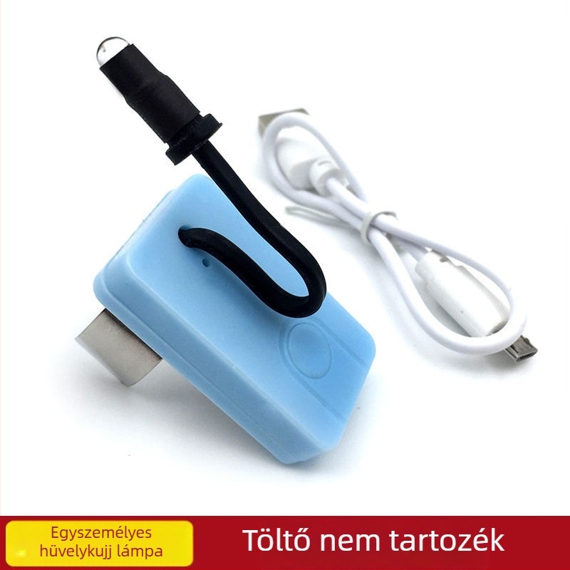 Vizuális fülpiszkáló, újratölthető, kézi, LED világítással – USB töltés