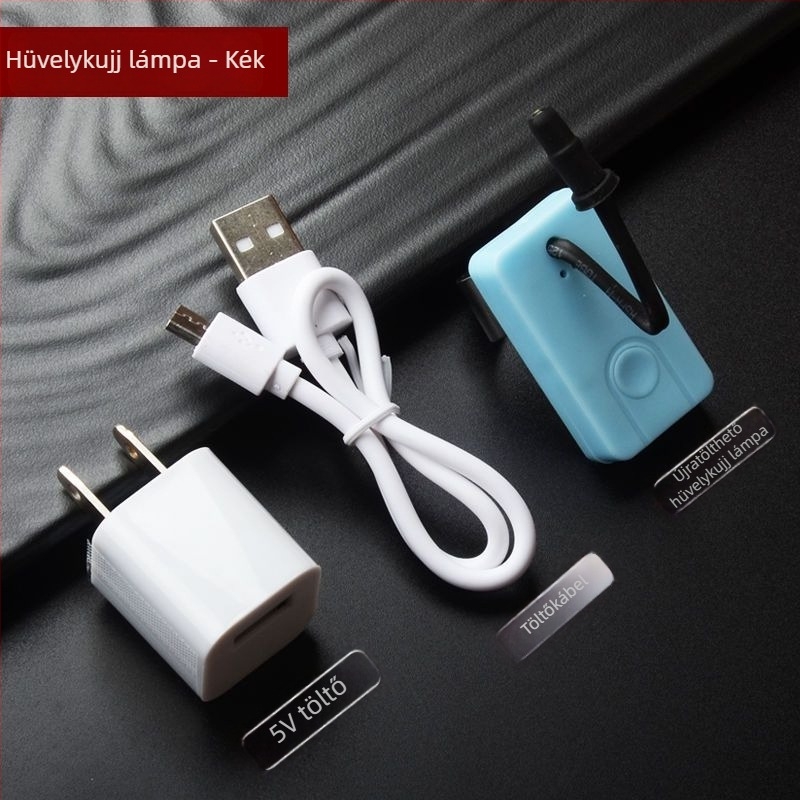 Vizuális fülpiszkáló, újratölthető, kézi, LED világítással – USB töltés
