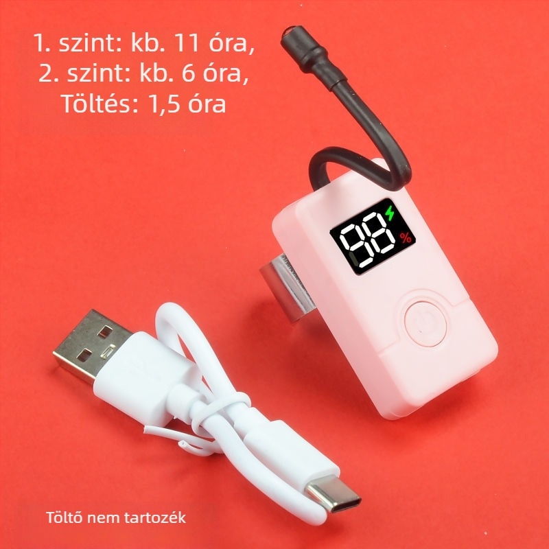 Vizuális fülpiszkáló, újratölthető, kézi, LED világítással – USB töltés