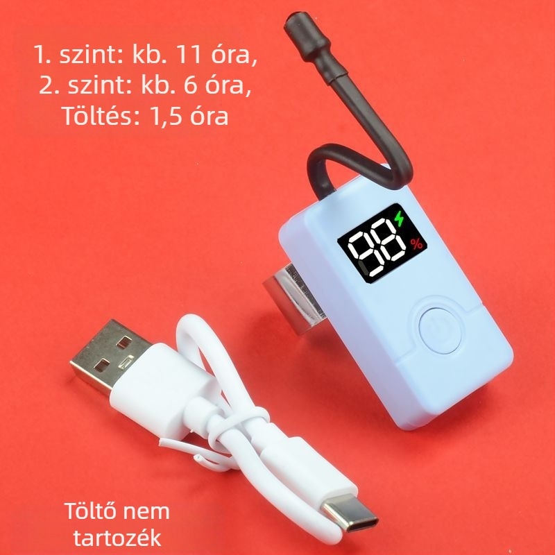 Vizuális fülpiszkáló, újratölthető, kézi, LED világítással – USB töltés