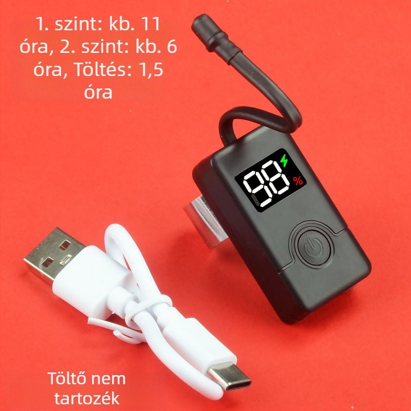 Vizuális fülpiszkáló, újratölthető, kézi, LED világítással – USB töltés