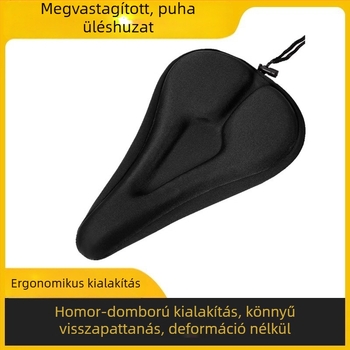 Szilikon nyeregfedél, vastagított kivitelben, 3D csúszásmentes, MTB-hez