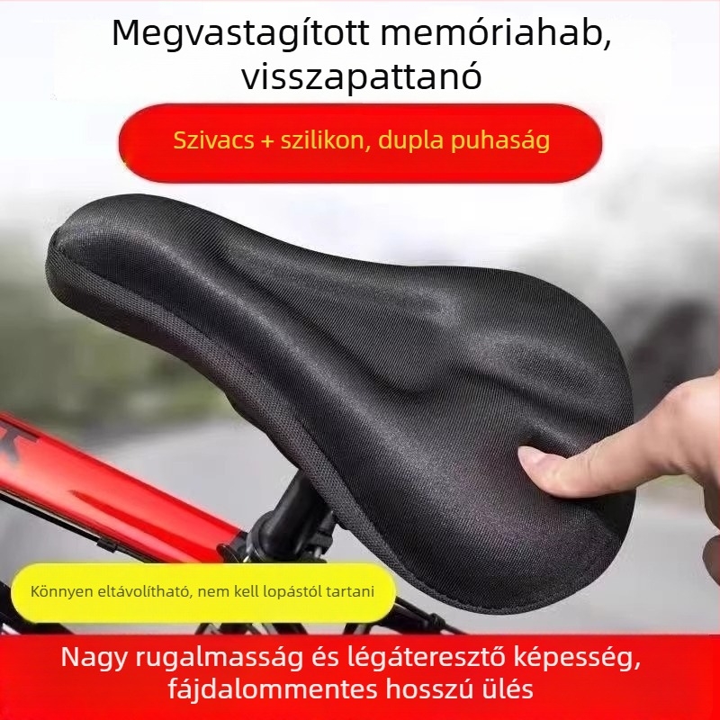 Szilikon nyeregfedél, vastagított kivitelben, 3D csúszásmentes, MTB-hez