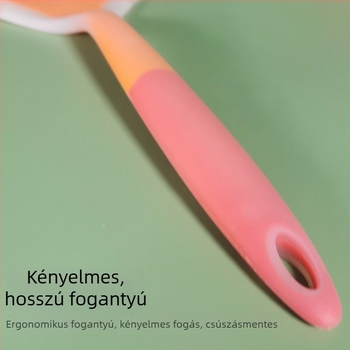 Szilikon spatula palacsintákhoz széles nyílású dizájnnal, nem tapadó serpenyők számára biztonságos, sütő spatula és szilikon kenőecset