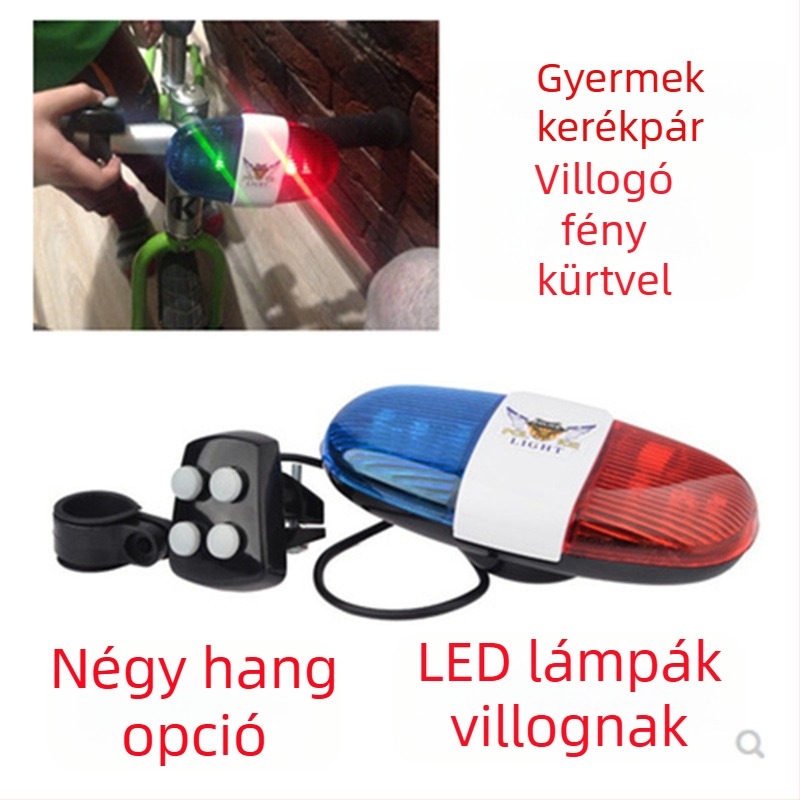 325A elektromos kerékpár kürt, figyelmeztető fény, kerékpárfelszerelés