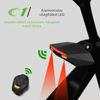 Omni kerékpár lézeres hátsó lámpa éjszakai tekeréshez, intelligens USB hátsó fény