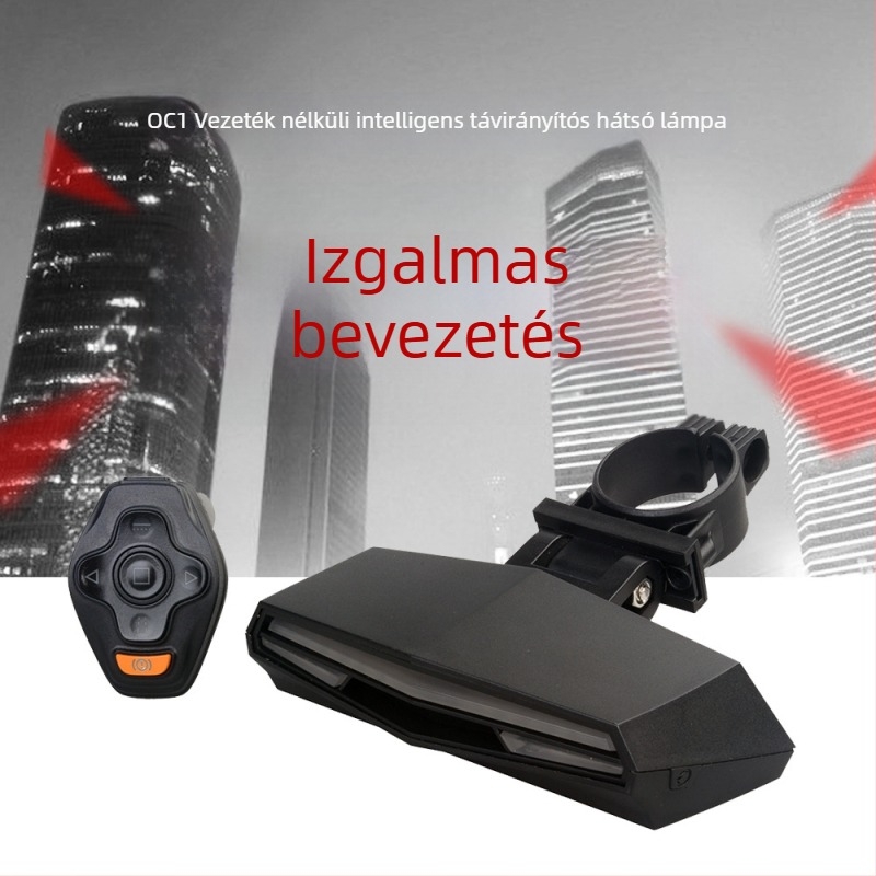 Omni kerékpár lézeres hátsó lámpa éjszakai tekeréshez, intelligens USB hátsó fény