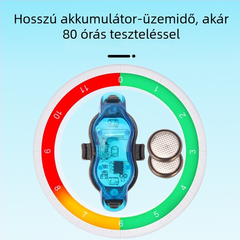 Okos LED küllőfény gyermek kerékpárhoz – éjszakai közlekedéshez hátsó világítás