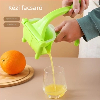 Kézi citromfacsaró, többfunkciós, hordozható, gyümölcslé és pép szétválasztó