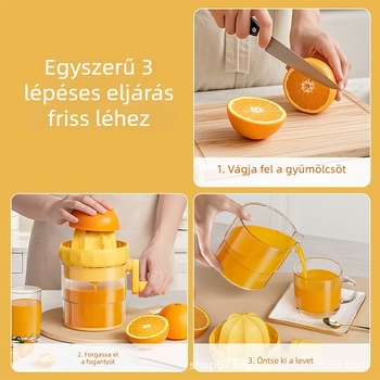 Kézi multifunkcionális facsaró, kompakt citrusfacsaró narancs és citrom számára