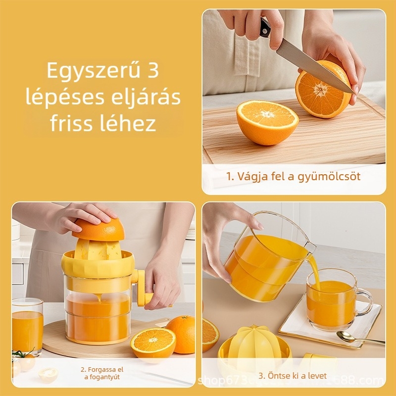 Kézi multifunkcionális facsaró, kompakt citrusfacsaró narancs és citrom számára