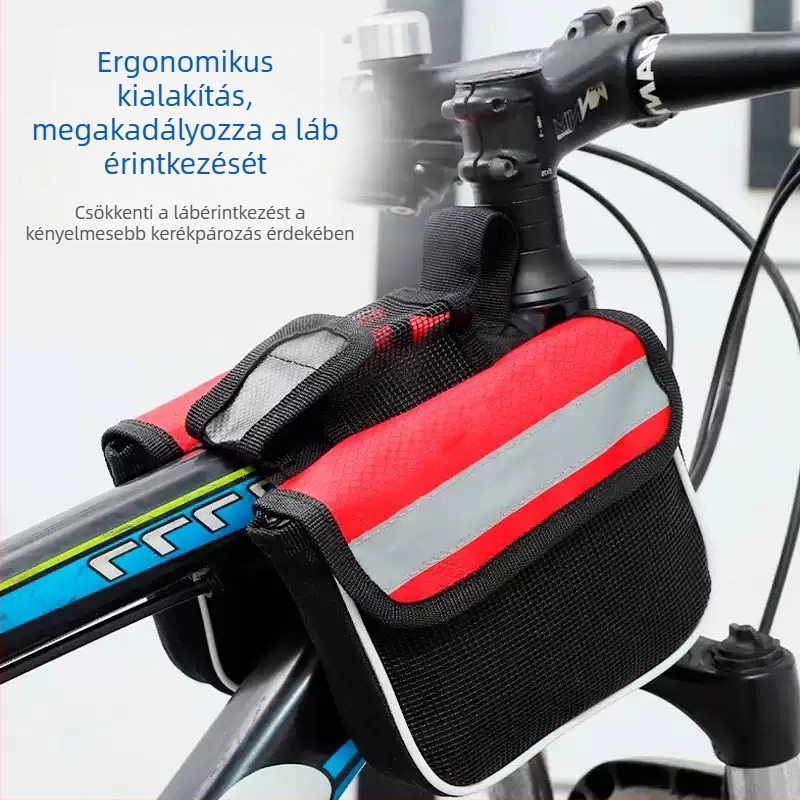 MTB kerékpárhoz készlet: első táska, felső cső táska, kettős táska és nyereg alatti táska