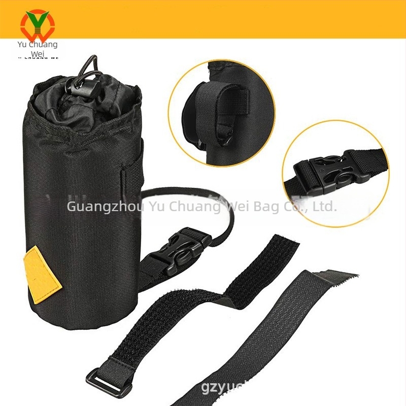 Szigetelt első kerékpáros táska telefontartóval és palacktartóval, kapacitás 600 ml–6 L