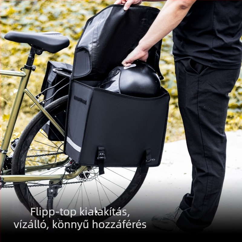 Új kerékpár csomagtartó táska, nagy kapacitású, kétoldalas, hosszú távú kerékpározáshoz