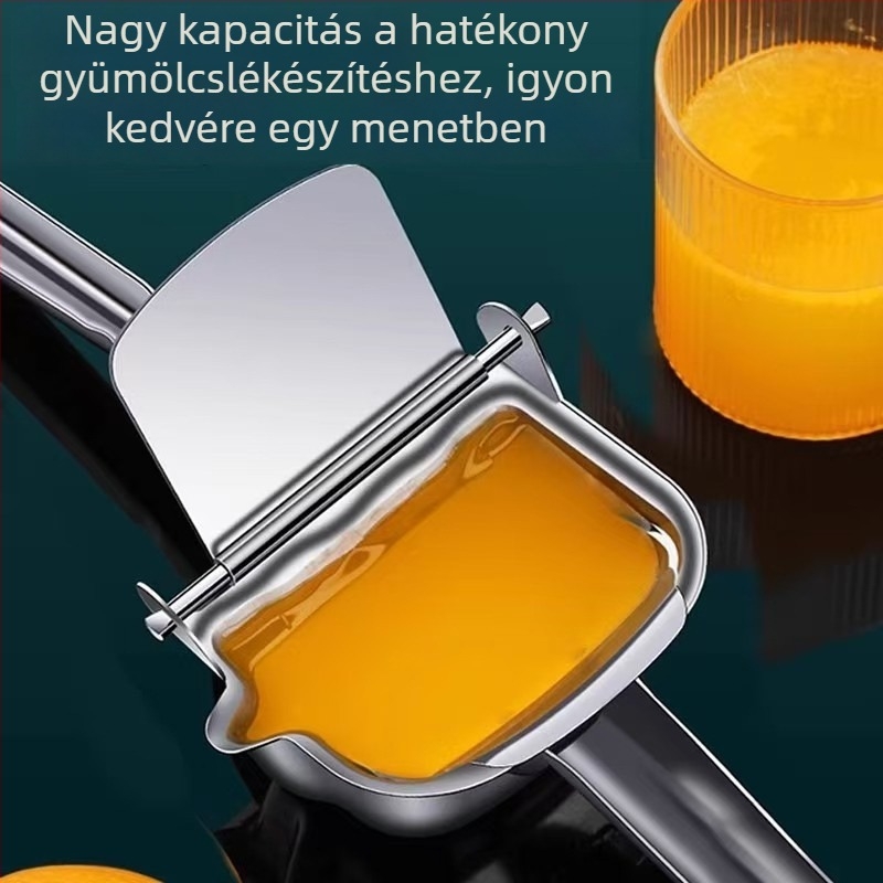 Kézi facsarázó cukornádhoz, gránátalmához, citromhoz és narancshoz; nagy kapacitású, nem elektromos