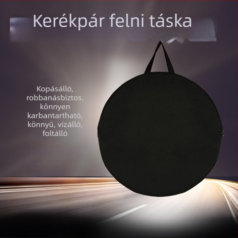 Út- és terepkerékpárokhoz készült kerékcsomag tároló táska — vastagított egykerék hubtáska