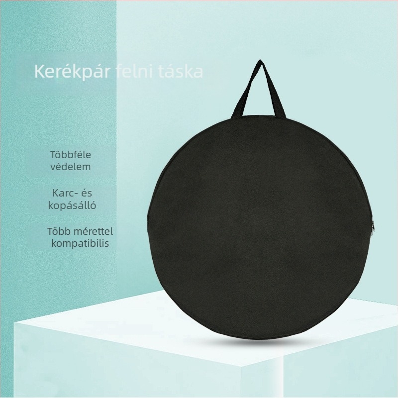 Út- és terepkerékpárokhoz készült kerékcsomag tároló táska — vastagított egykerék hubtáska