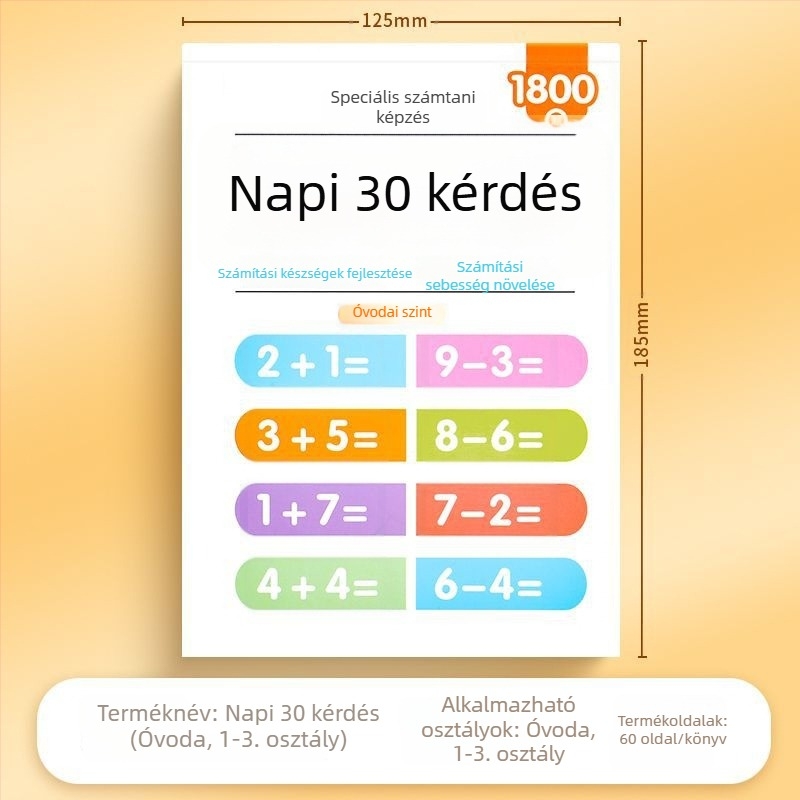 Szóbeli számítás gyakorlás óvodától a 3. osztályig: mindennapi gyors matek gyakorlatok