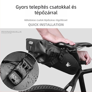 Teljesen vízálló nyeregtáska kerékpárhoz, hegyi és országúti kerékpárokhoz