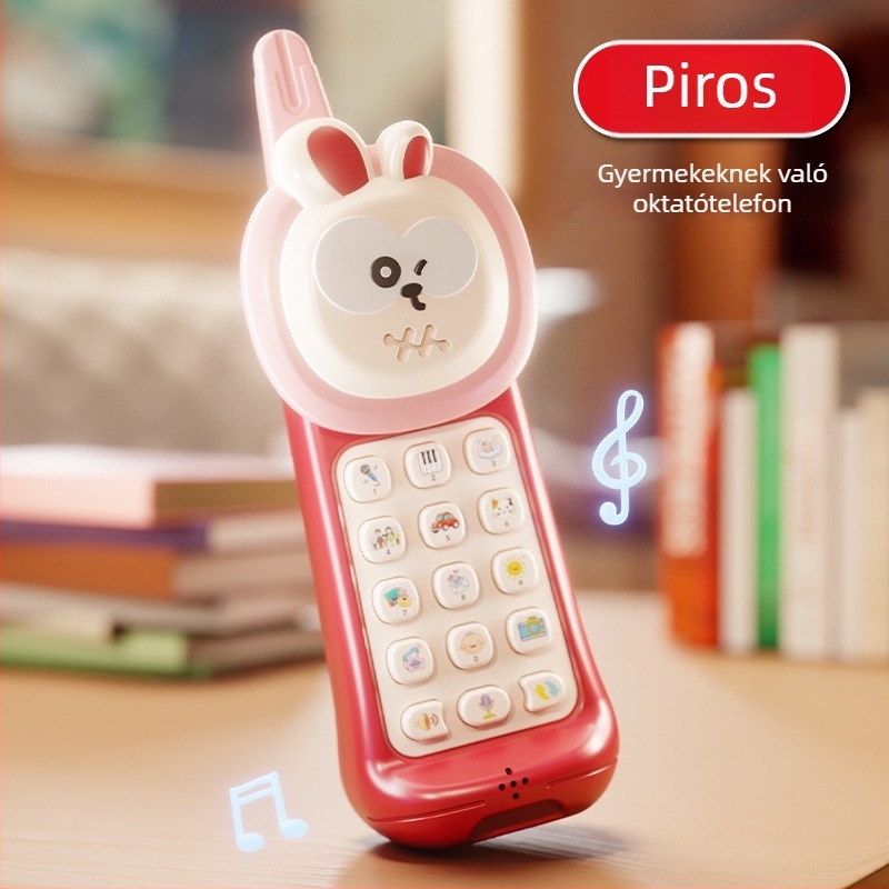 Baba felvevő- és visszajátszó játéktelefon – bricks-stílusú mobiltelefon korai oktatáshoz, történetmesélő gép, újratölthető