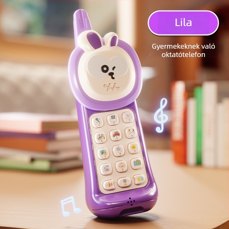 Baba felvevő- és visszajátszó játéktelefon – bricks-stílusú mobiltelefon korai oktatáshoz, történetmesélő gép, újratölthető