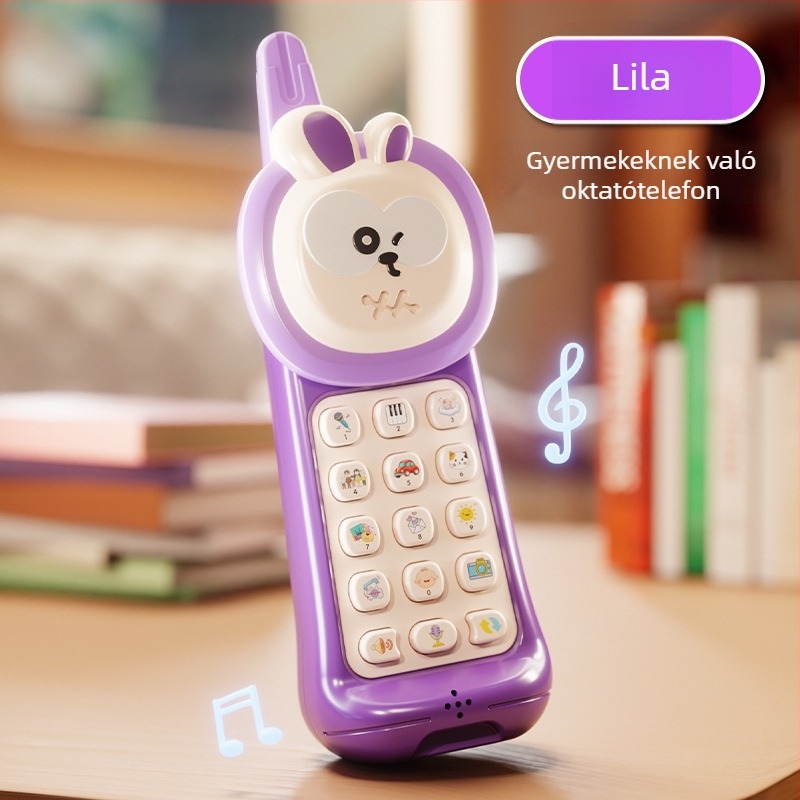 Baba felvevő- és visszajátszó játéktelefon – bricks-stílusú mobiltelefon korai oktatáshoz, történetmesélő gép, újratölthető