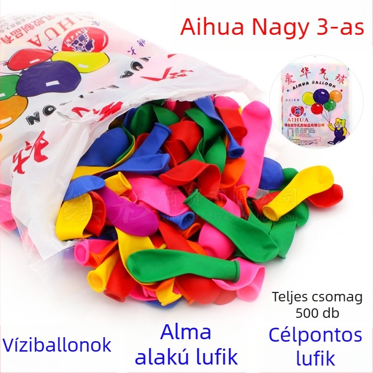 Gyerekeknek szóló színes vízballonok, mini méret 3, 500 darab, latex
