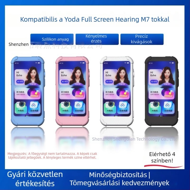 L.d Szilikon védőtok Youdao M7-hez – Teljes képernyő védelme, Csúszásmentes, Kopásálló, Minimalista dizájn