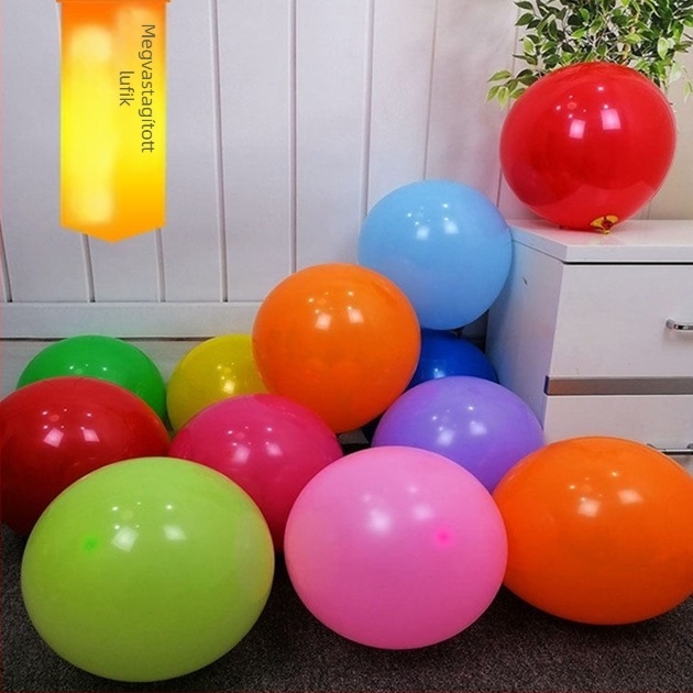 12 hüvelykes vastagított latex lufi, nagy méretű esküvői dekorációhoz és szobai díszítéshez