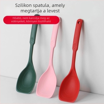 Szilikon konyhai spatula és kanál, hőálló, tapadásmentes, élelmiszer-minőségű konyhai eszköz