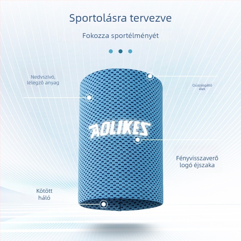 AOLIKES Hűsítő csuklópánt – vékony, lélegző izzadságfelszívó kendő, férfiaknak és nőknek, nyár