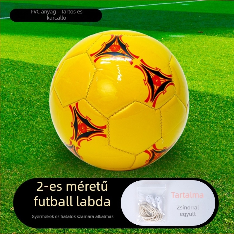 2-es méretű futball gyerekeknek és tinédzsereknek – gépi varrású labda iskolai edzésekre és mérkőzésekre (óvoda–középiskola)