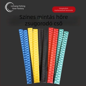 Színes hőszorítócső a fogantyú burkolásához, izzadságot felszívó szalag, csúszásmentes fogás horgászathoz